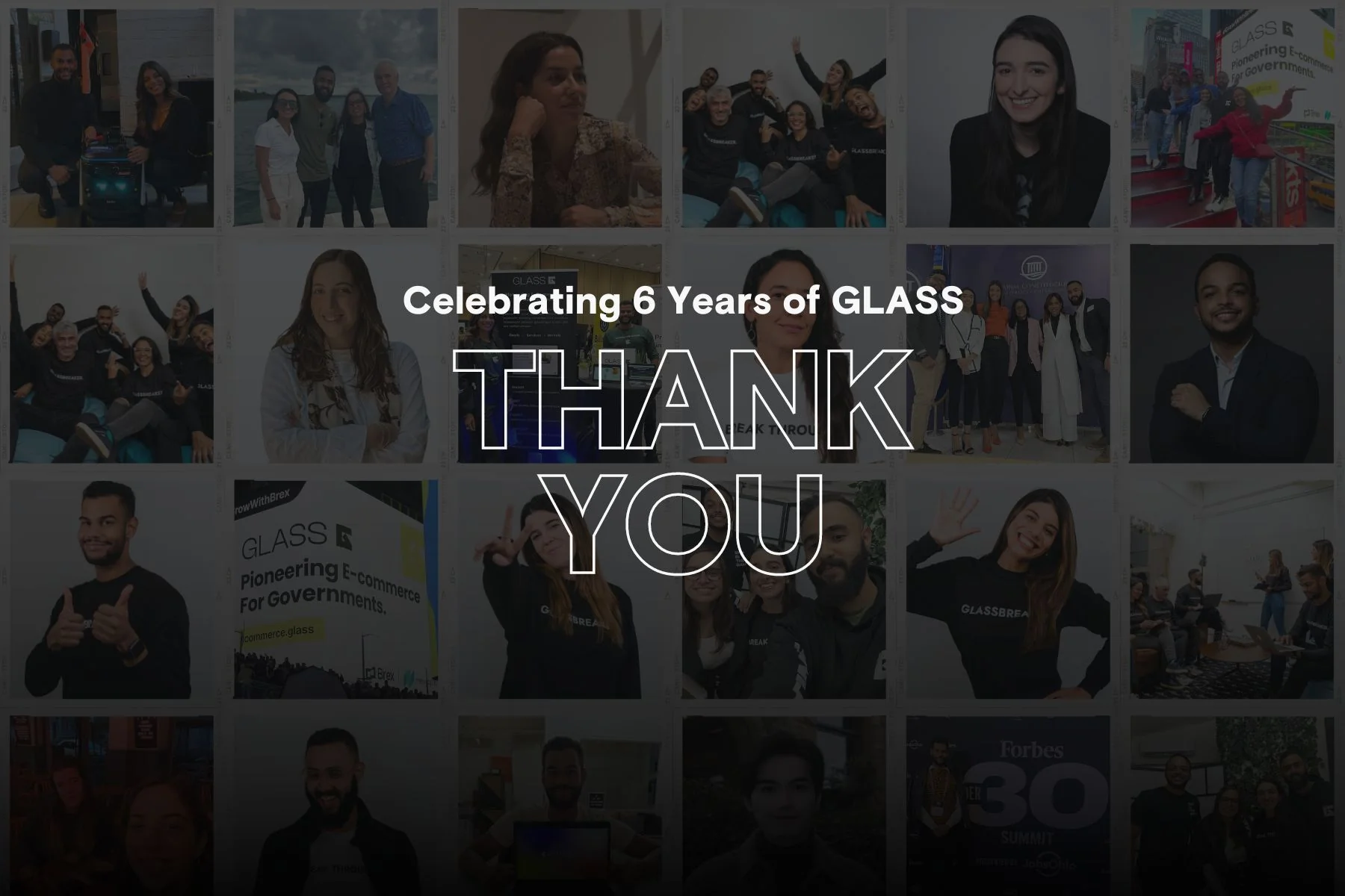 Glass celebrates their 6th year anniversary